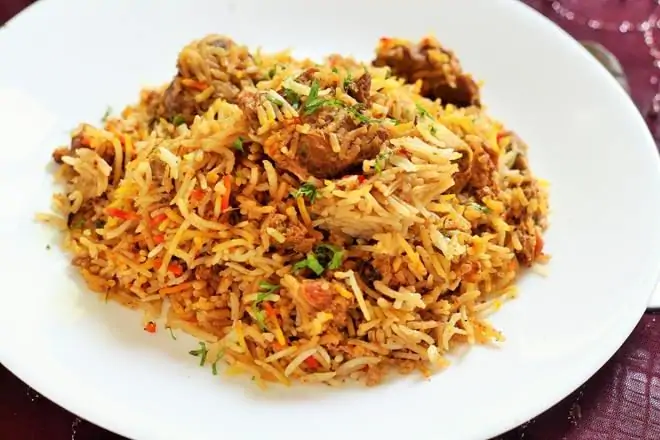Authentic Goat Biryani at Taste of Shangri-La in Edmonton, AB
